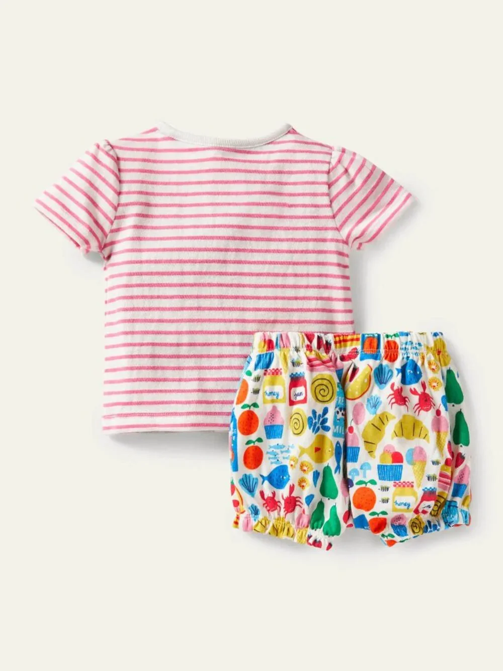 NWOT Mini Boden Jersey Short Set